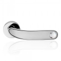 Point Crystal Polished Chrome Door Handle With Swarovski Crystal Linea Calì Design