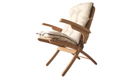 Wooden Armchair Creta Losa with Waterproof Cushion