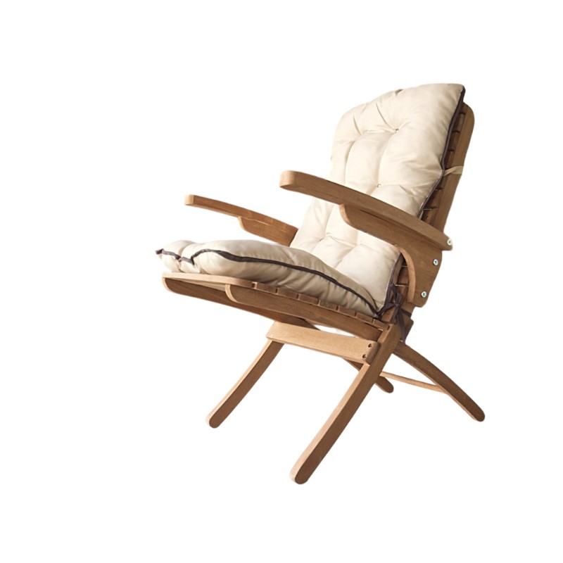 Wooden Armchair Creta Losa with Waterproof Cushion