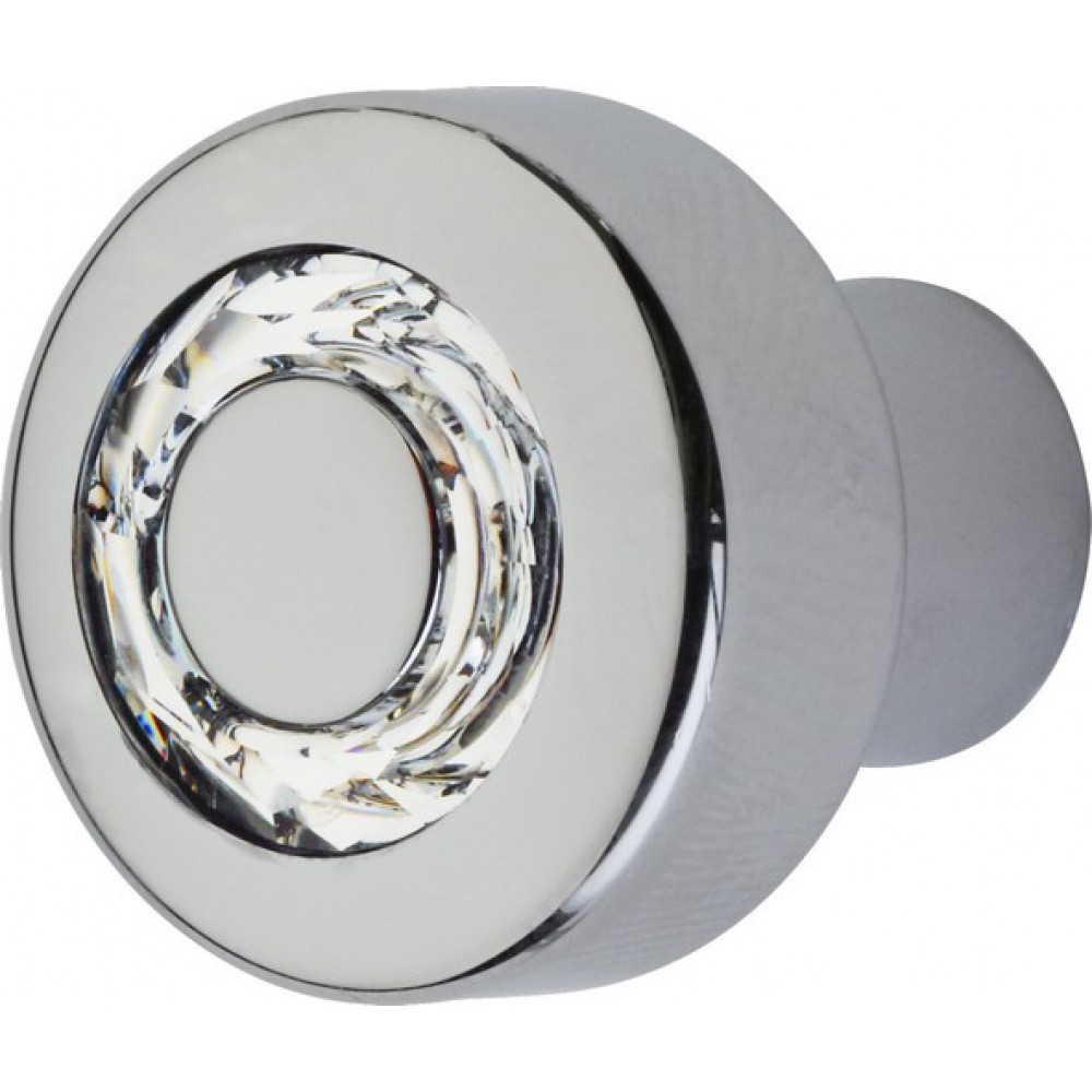 Cabinet Knob Linea Calì Cosmic Crystal CR with Swarowski® Jet