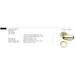 Idra Arieni 151/C Revolving Door Knob Ø50 mm in Brass for Door