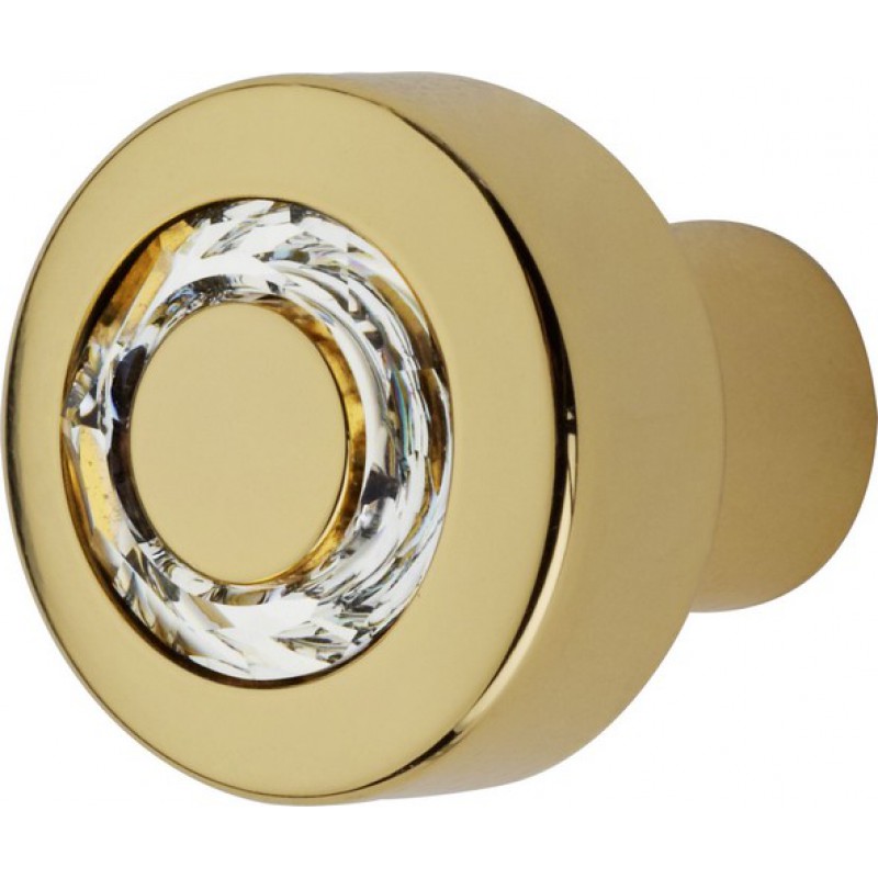 Cabinet Knob Linea Calì Cosmic Crystal OZ with Jet Swarowski®