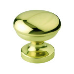 Monoblock Security Door Knob Cipolla Arieni 123 Ø67 mm in Brass