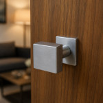 Square Door Knob Arieni 906 60x60 mm with 50x50 mm Rose