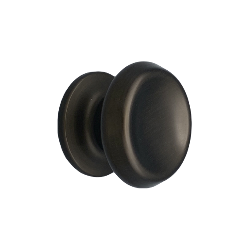 Fixed Carved Knob for Door in Anodized Aluminum Saguatti 166