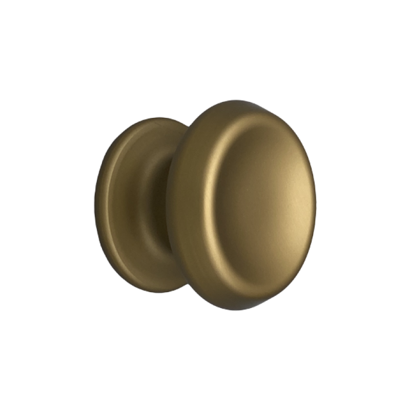 Fixed Carved Knob for Door in Anodized Aluminum Saguatti 166