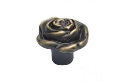 Classic Cabinet Knob Linea Calì Rose PB with Matt Bronze Finishing