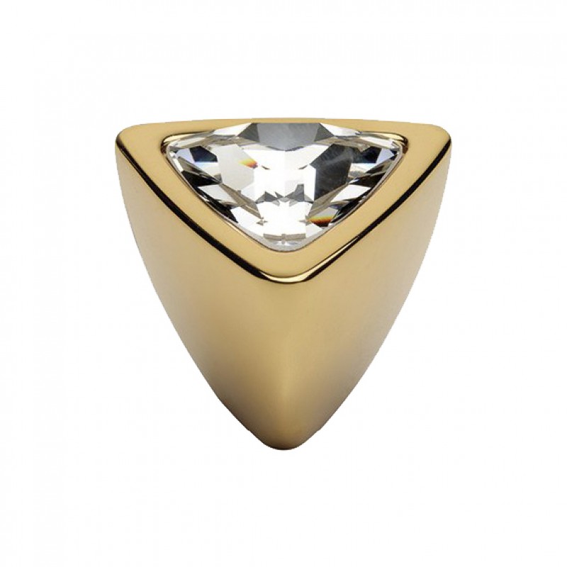 Linea Cal Cabinet Knobs with Crystal Swarovski Windowo