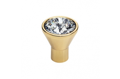 Furniture Knob Linea Calì Crystal Diamante OZ with Swarowski® Gold Plated