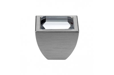 Furniture Knob Linea Calì Elios Crystal PB with Swarowski® Satin Chrome