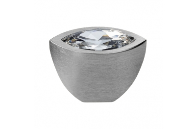 Furniture Knob Linea Calì Elipse Crystal PB with Swarowski® Satin Chrome