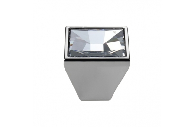 Furniture Knob Linea Calì Mirror PB with Swarowski® Polished Chrome