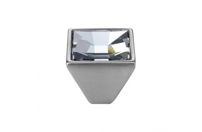 Furniture Knob Linea Calì Mirror PB with Swarowski® Satin Chrome