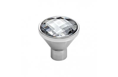 Cabinet Knob Linea Calì Veronica PB with Swarowski® Polished Chrome