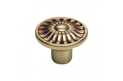 Furniture Vintage Knob Linea Calì Crystal DAISY PB in French gold