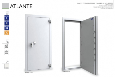 Armored Door for Caveaux and Security Chambers Atlante Bordogna