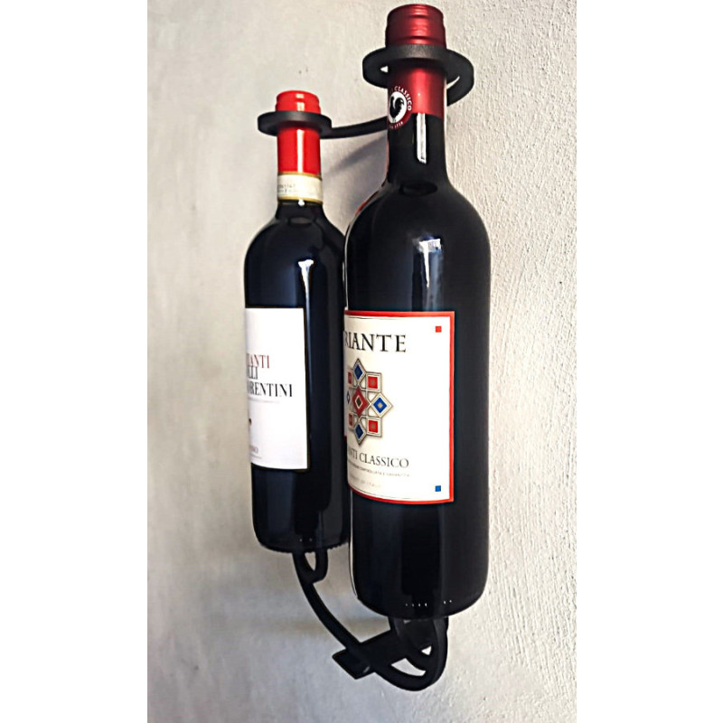 Sparkling Wine Bottle Holder Made in Italy with Steel and Iron Drinko