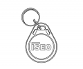 Iseo User Keyfob Transponder Mifare Keychain for Libra Cylinder