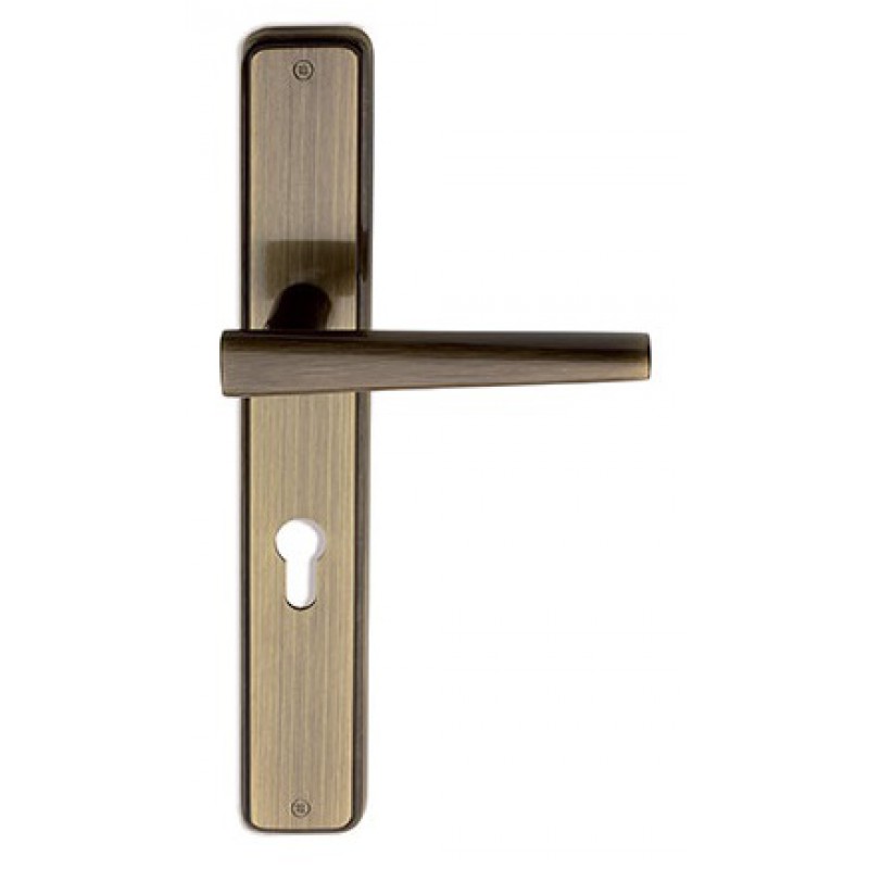 Portofino Fashion Line PFS Pasini Brass Door Handle on Plate