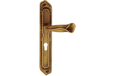 Princess Classique PFS Pasini Brass Door Handle on Plate