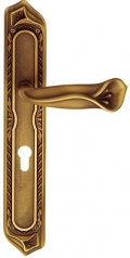Princess Classique PFS Pasini Brass Door Handle on Plate