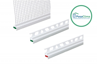 Plaster Door Profiles for Sealing the PosaClima Counterframe