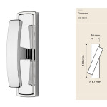 Profilo Linea Calì Cremone Bolt Window Handle Made of Brass