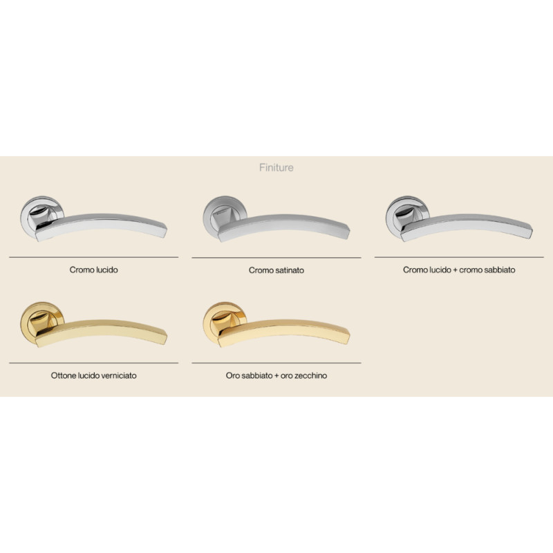 Linea Calì Profilo Door Handle with Rosette Timeless Design