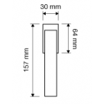 Profilo Mesh Dry Keep Window Handle Linea Calì Crystal
