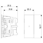 Push Button VIMAR LINEA 30008A 1P NO 10A Axial Choice of Color