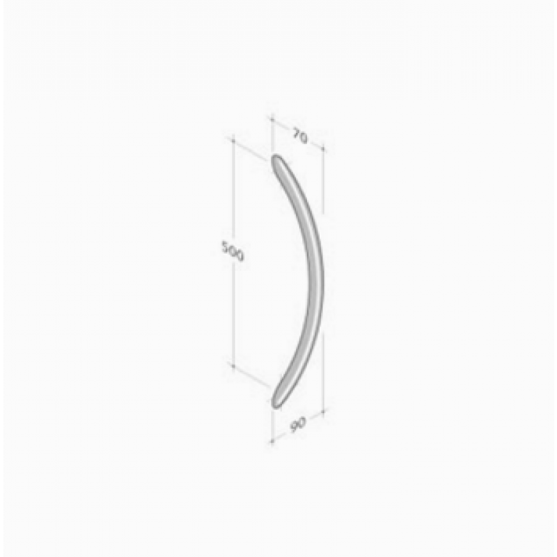 PVD-200-051 pba Pull Handle in stainless steel PVD treatment 