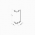 PVD-207 pba Pull Handle in stainless steel PVD treatment 