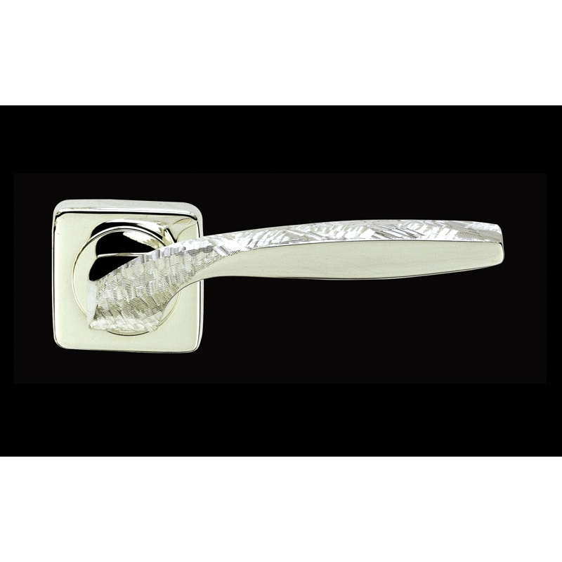 Prestige Quadrata Jewellery PFS Pasini Door Handle with Rose and Escutcheon