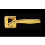 Quadrata Stone Jewellery PFS Pasini Door Handle with Rose and Escutcheon