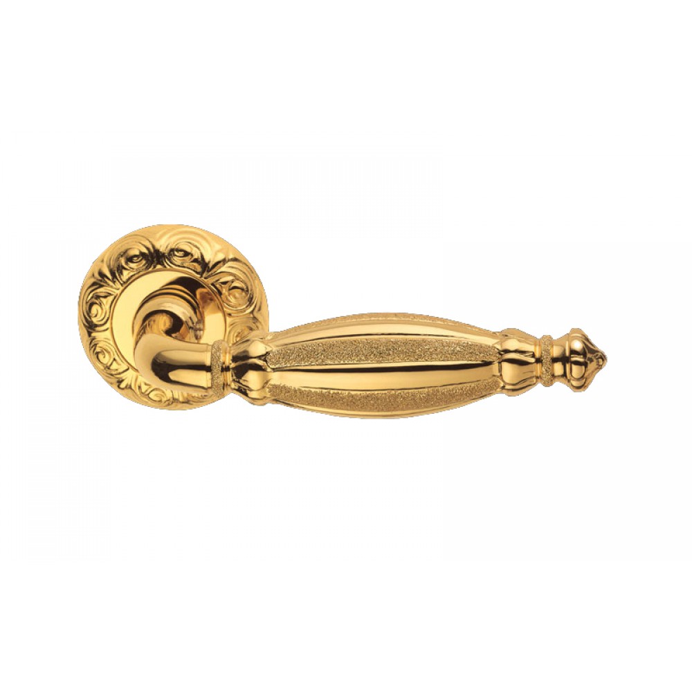 Queen Jewellery PFS Pasini Door Handle with Rose and Escutcheon