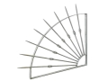 Anti-Intrusion Barrier Ray with Balcony Spikes Rainbow Grimpo