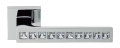 Reflex Crystal Linea Calì Polished Chrome Door Handle