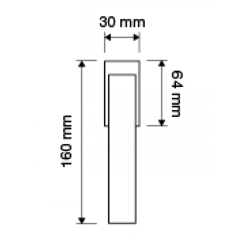 Reflex Dry Keep Window Handle Linea Calì Crystal