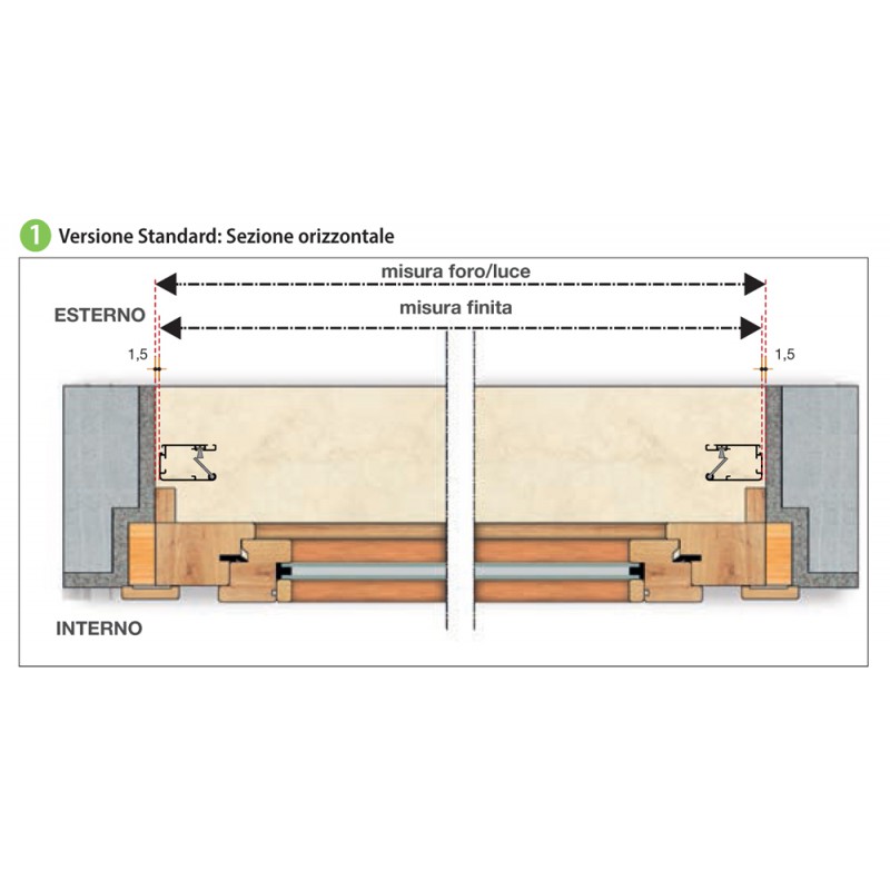 Revolux by Bettio Standard Click-Clack 40 with windproof Vertical Spring