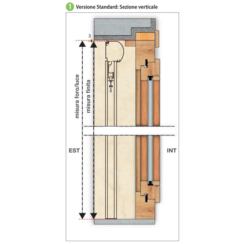 Revolux by Bettio Standard Click-Clack 40 with windproof Vertical Spring