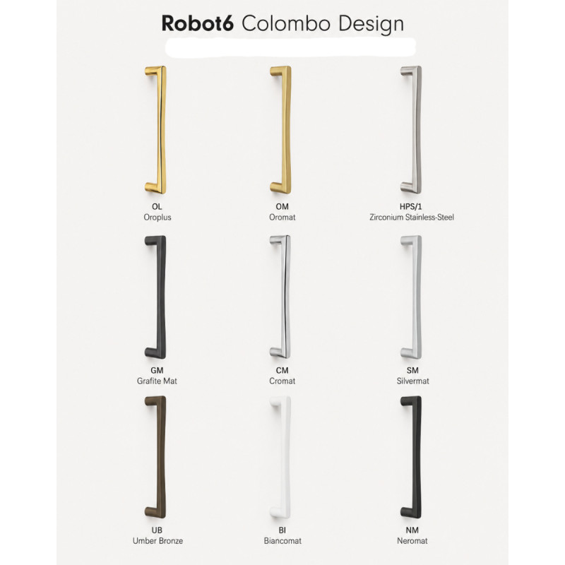 Robot6 Colombo Design Brass Door Pull Handle Without Roses