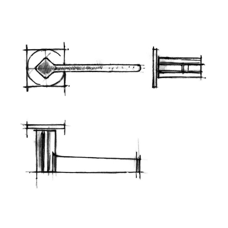 Rocket Frosio Bortolo handles for internal doors