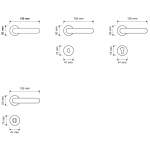 Rococò Gold Plated Door Handle on Rosette Linea Calì Vintage