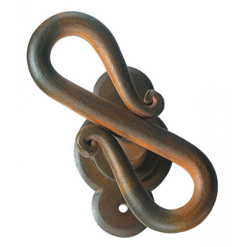 Rome Galbusera Window Handle with Rosette Wrought Iron