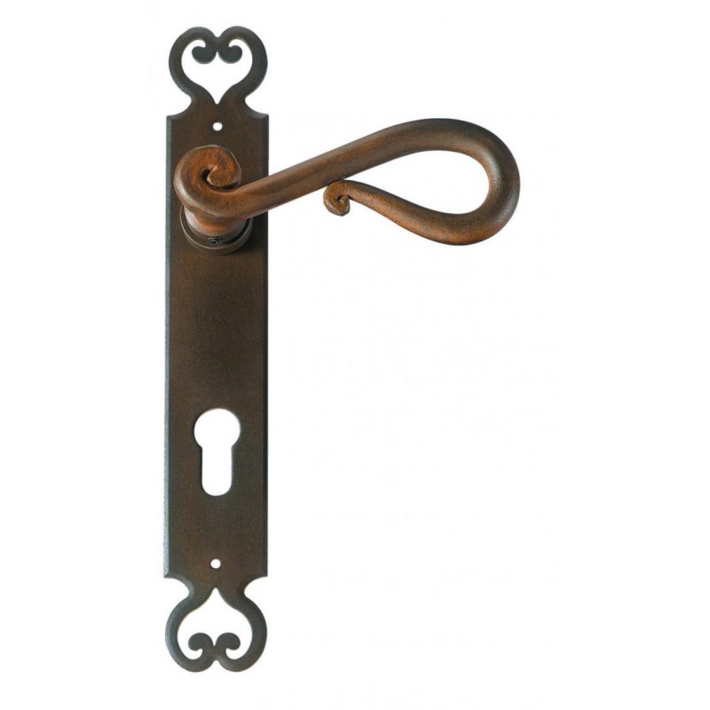 Rome Galbusera Door Handle with Plate