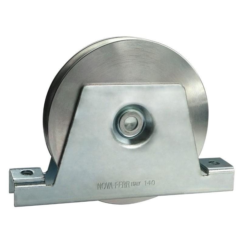 Wheel for Gate with Closed Support Round Groove Nova-Ferr 121