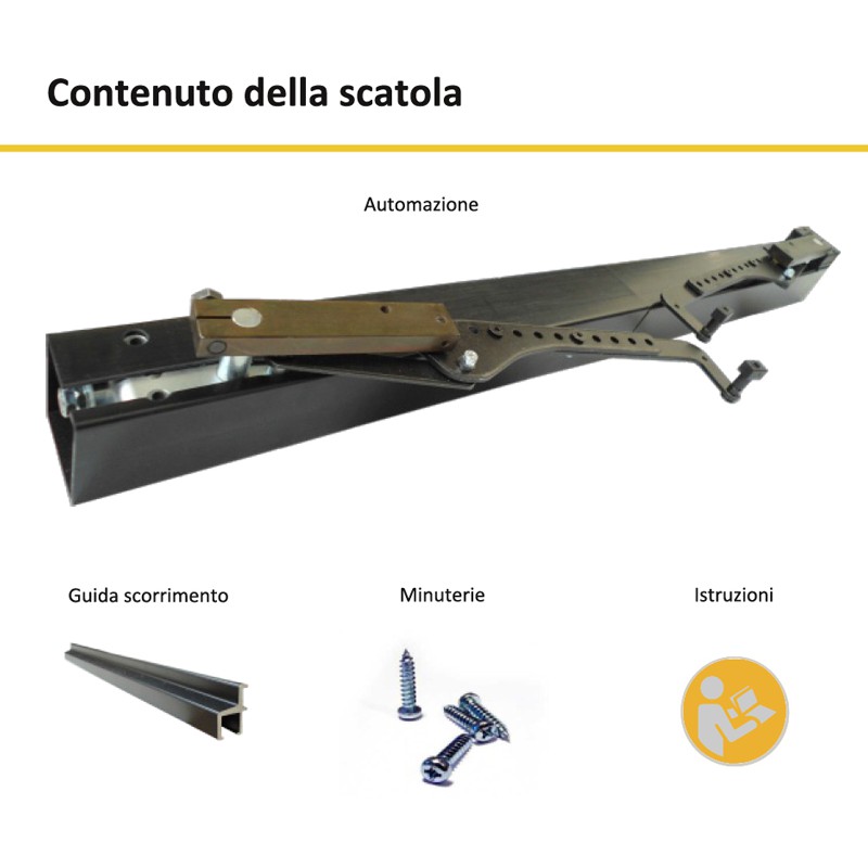 S TEL Single Shutter 230Vac Chiaroscuro Automation for Swing Shutters