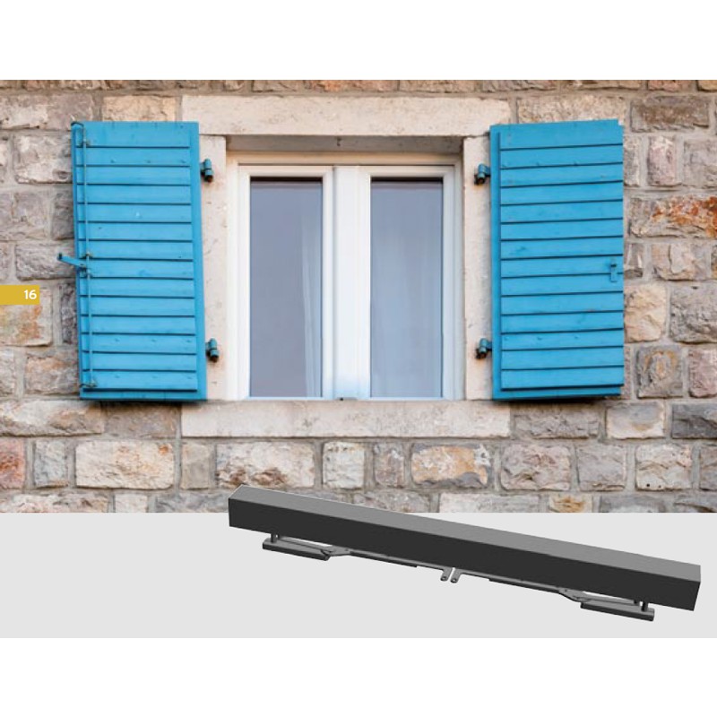 S TEL Double Shutters 115-150cm 230Vac Chiaroscuro Automation for Swing Shutters