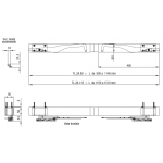 S TEL Double Shutters 115-150cm 230Vac Chiaroscuro Automation for Swing Shutters