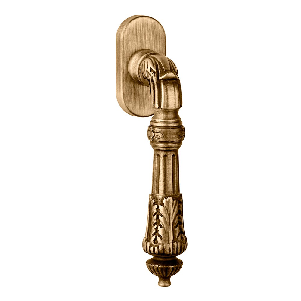 Samantha Series Epoque forme Dry Keep Window Handle Frosio Bortolo With Leaves Decorations